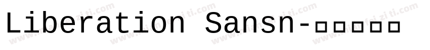 Liberation Sansn字体转换